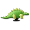 3D groene dino met schubben Jibbitz™-bedels