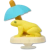 3D-Jibbitz™-bedels met relaxte kikker