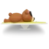 3D Surfing Bear Jibbitz™ bedels