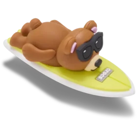 3D Surfing Bear Jibbitz™ bedels