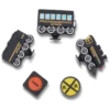 3D-trein 5-pack Jibbitz bedels