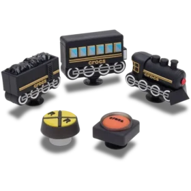 3D-trein 5-pack Jibbitz bedels 3D-trein 5-pack Jibbitz bedels