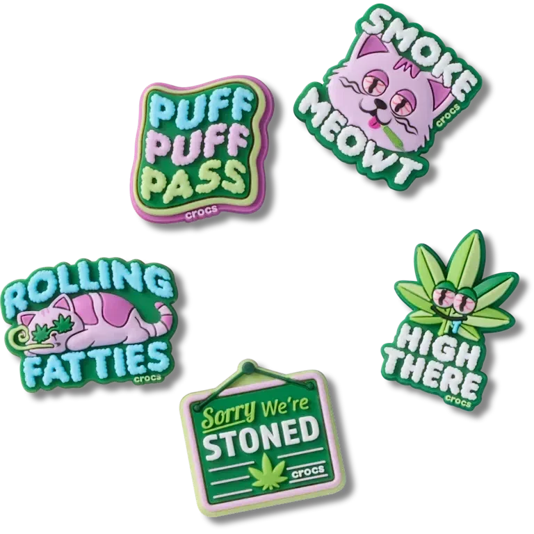 420 Hemp Cuties 5-pack Jibbitz bedels 420 Hemp Cuties 5-pack Jibbitz bedels