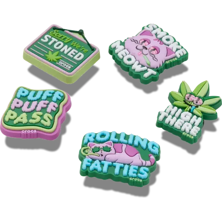 420 Hemp Cuties 5-pack Jibbitz bedels 420 Hemp Cuties 5-pack Jibbitz bedels