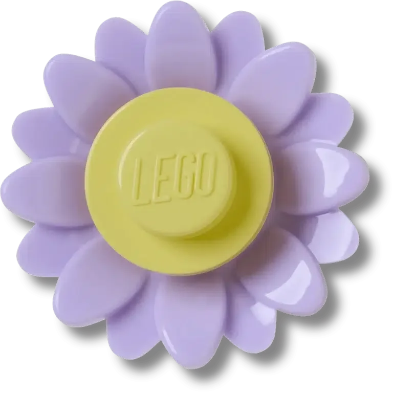 4Lw Paarse bloem Jibbitz™-bedels 4Lw Paarse bloem Jibbitz™-bedels