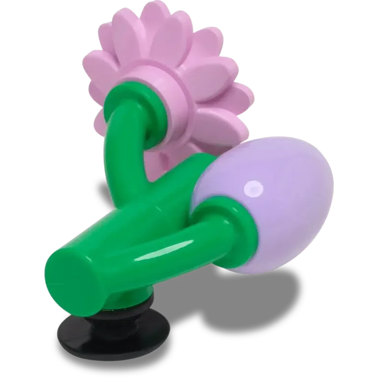 4Lw Paarse bloemknop Jibbitz™-bedels 4Lw Paarse bloemknop Jibbitz™-bedels