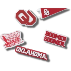 5-pack Jibbitz bedels van de Universiteit van Oklahoma