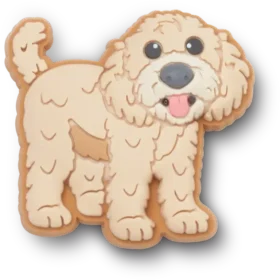 ‘B’golden Doodle Puppy Jibbitz-schoenbedel’ ‘B’golden Doodle Puppy Jibbitz-schoenbedel’