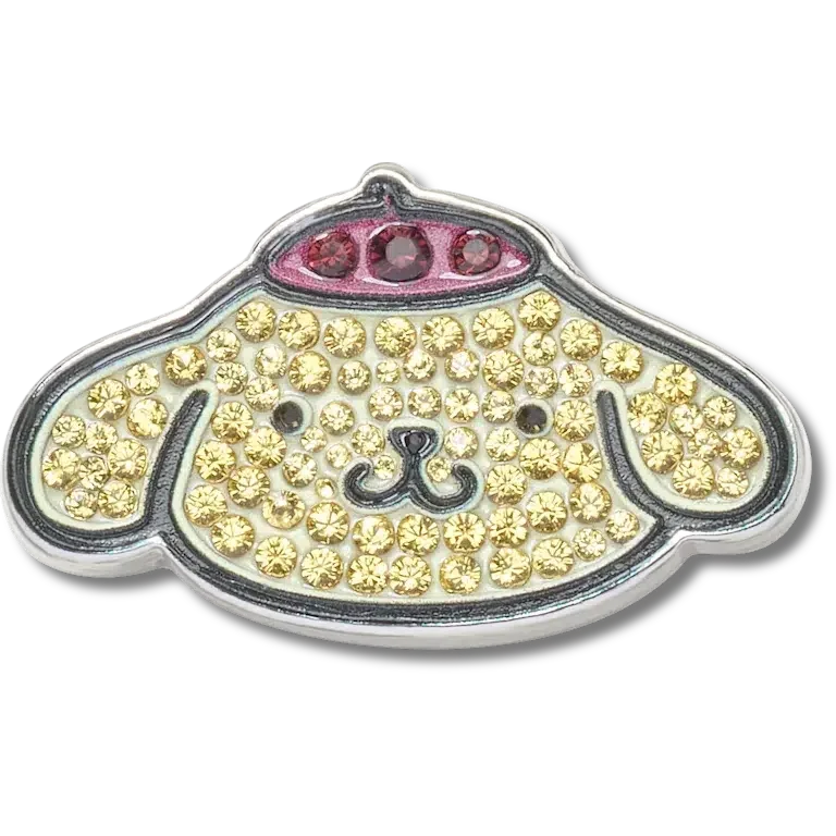 ‘B’pompompurin’ met Swarovski®-kristallen Jibbitz-schoenbedel’ ‘B’pompompurin’ met Swarovski®-kristallen Jibbitz-schoenbedel’
