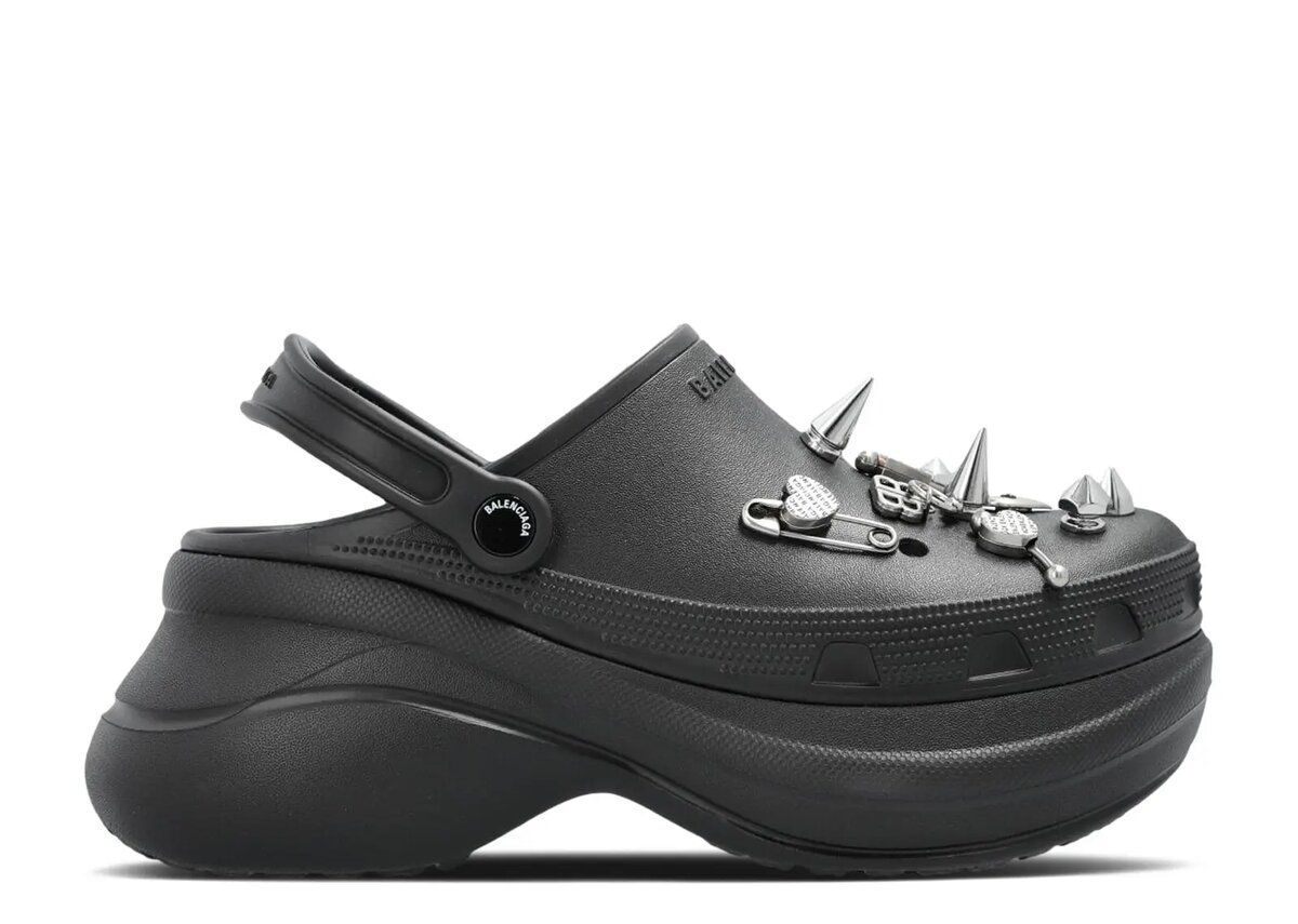 Balenciaga x Wmns Jibbitz Punk-muiltje ‘Black’ Balenciaga x Wmns Jibbitz Punk-muiltje ‘Black’