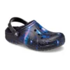 Baya gevoerde Galaxy-Clogs met pluizige bandjes “Black Multi”