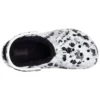 Baya Lined Clog met fleecevoering, unisex, wit-grijze pantoffels “White Grey”