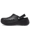 Baya Platform gevoerde klompsandalen “Black”