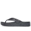 Baya Platform Glitter Flip-Sandalen “Black”