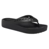 Baya-teenslippers met platform en uitsnijdingen “Zwart”