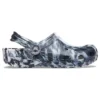 Beach Marbled Unisex Zwart-Witte Sandalen “Black White”