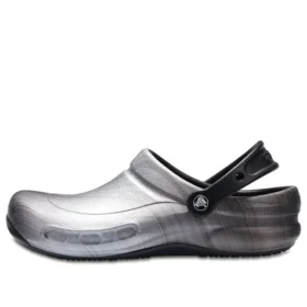 Bistro Graphic Clogs “Silver Black”