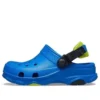 Blauwe sandalen met platte hak