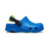 Blauwe sandalen met platte hak