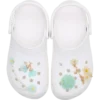 Blauwe sierlijke bloemen Jibbitz bedels, set van 5