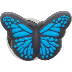 Blauwe vlinder Jibbitz-schoenbedel