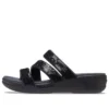 Boca sandalen met bandjes en sleehak “Zwart”