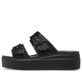 Brooklyn Croco Shine Buckle “Black”