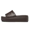 Brooklyn Croco Shine-Sandalen “Espresso”