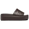 Brooklyn Croco Shine-Sandalen “Espresso”