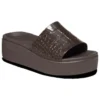Brooklyn Croco Shine-Sandalen “Espresso”