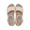 Brooklyn enkelsandalen met sleehak en enkelbandje “Cream White Brown”