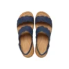 Brooklyn geweven Sandalen met sleehak “Blue Brown”