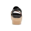 Brooklyn Low Wedge “Zwart Bruin”