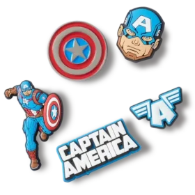 Captain America 5-pack Jibbitz bedels