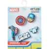 Captain America 5-pack Jibbitz bedels