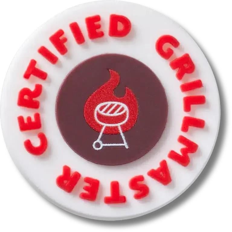 Certified Grill Master-badge Jibbitz bedels Certified Grill Master-badge Jibbitz bedels