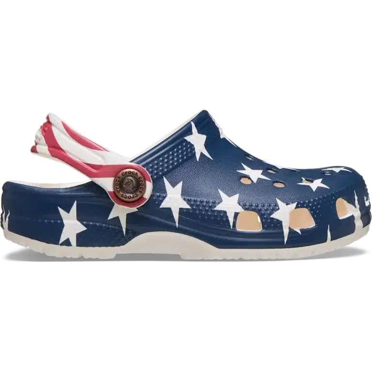 Classic American Flag Clog voor peuters Classic American Flag Clog voor peuters