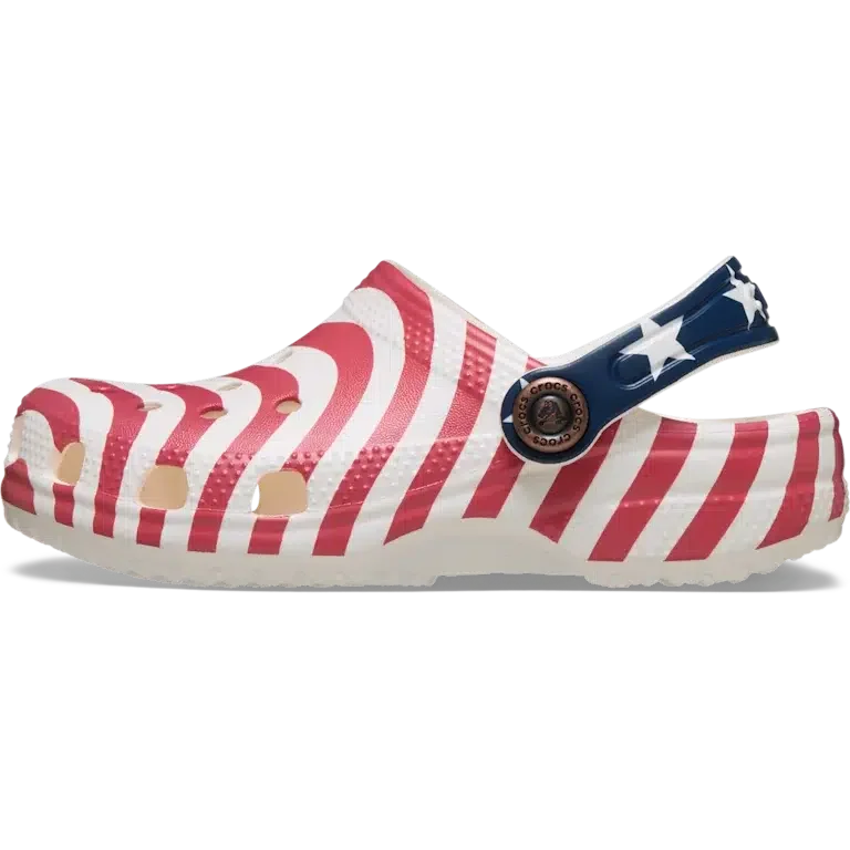 Classic American Flag Clog voor peuters Classic American Flag Clog voor peuters