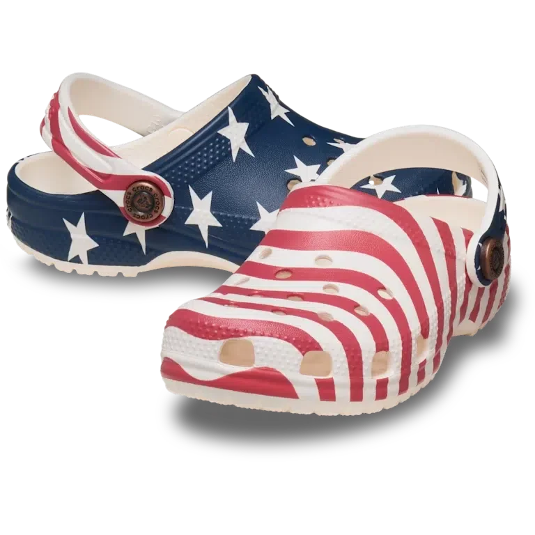 Classic American Flag Clog voor peuters Classic American Flag Clog voor peuters