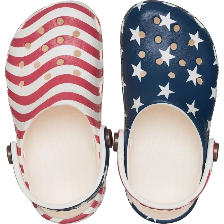 Classic American Flag Clog voor peuters Classic American Flag Clog voor peuters