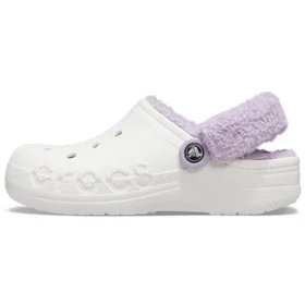 Classic Baya Lined Clog “White Lila”