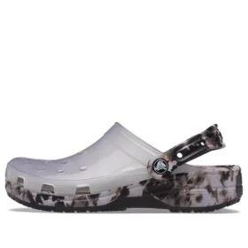 Classic Bleach Clogs “Translucent Black White”