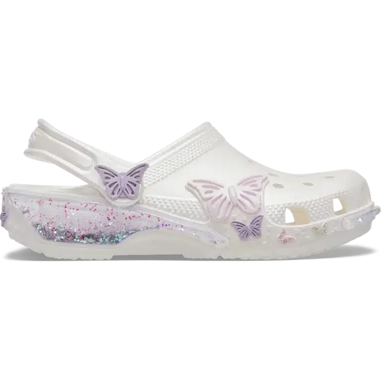 Classic Butterfly Sparkle Shaker-Clog voor peuters Classic Butterfly Sparkle Shaker-Clog voor peuters