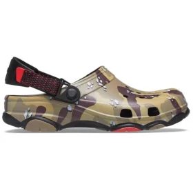 Classic Clog Desert Camouflage Beach “Zwartbruin”