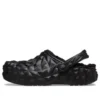 Classic Clog gevoerd met geometrisch patroon “Zwart”