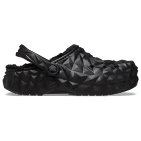 Classic Clog gevoerd met geometrisch patroon “Zwart”