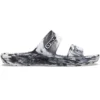 Classic Clog Marbled Beach Sports “White Black”