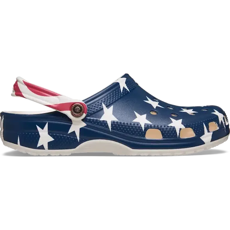 Classic Clog met Amerikaanse vlag Classic Clog met Amerikaanse vlag