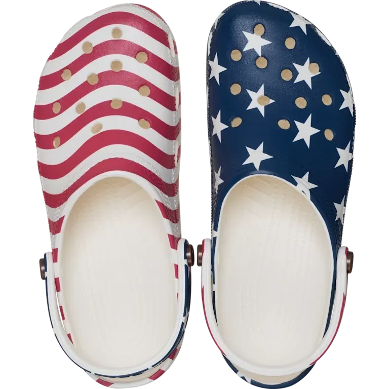 Classic Clog met Amerikaanse vlag Classic Clog met Amerikaanse vlag