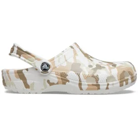 Classic Clog met camouflageprint Beach “White Camouflage”